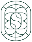 This image shows a symmetrical, abstract design with curved and straight lines forming a pattern resembling a stylized letter "S" at the center.
